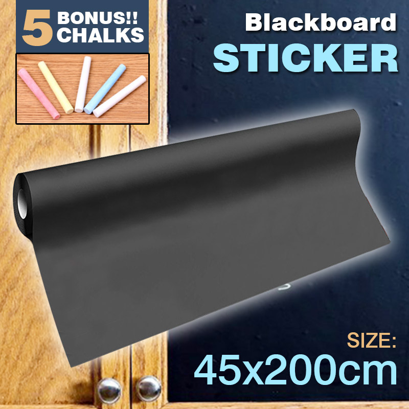 Blackboard Removable Vinyl Wall Self Adhesive Chalkboard Decal Paper