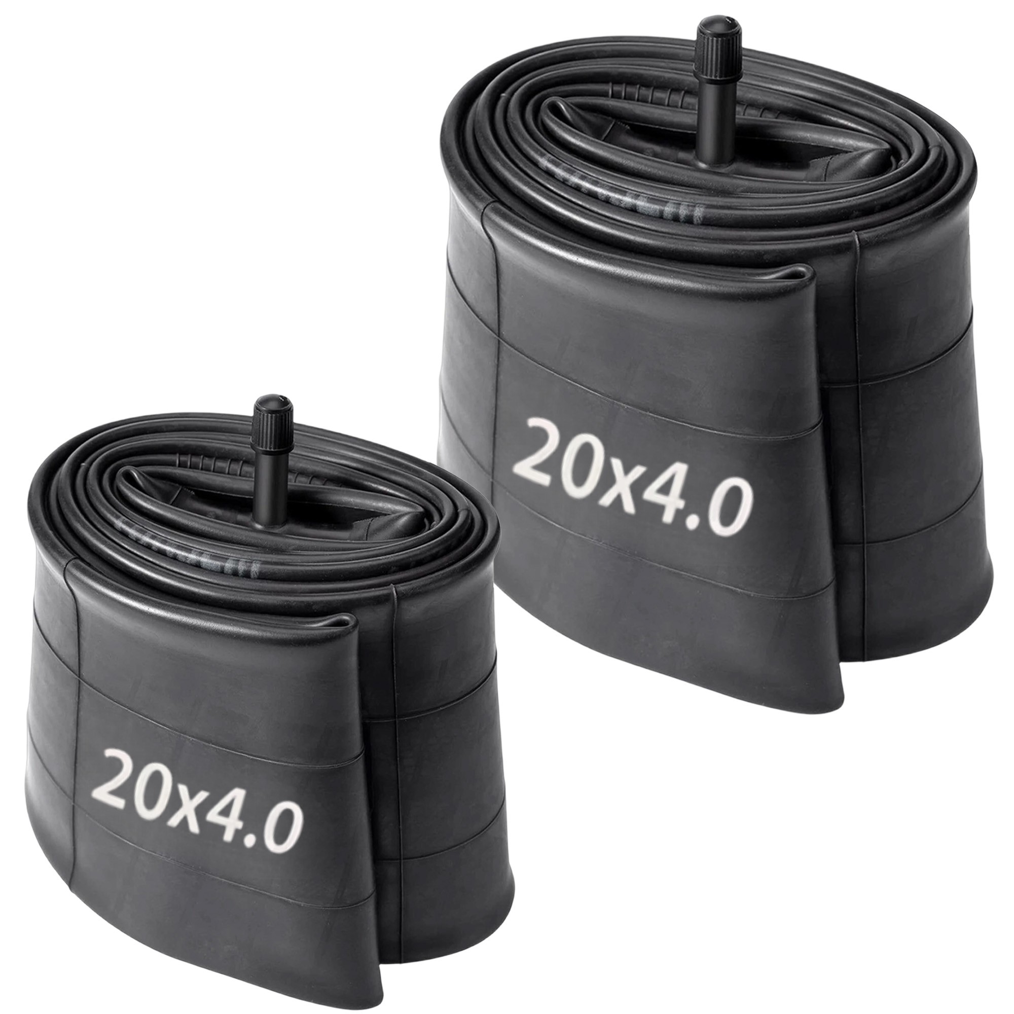 2PACK Fat Tire Ebike Tubes 20 X 4.0 Bike Inner Tube Schrader Valve 26" X 4"