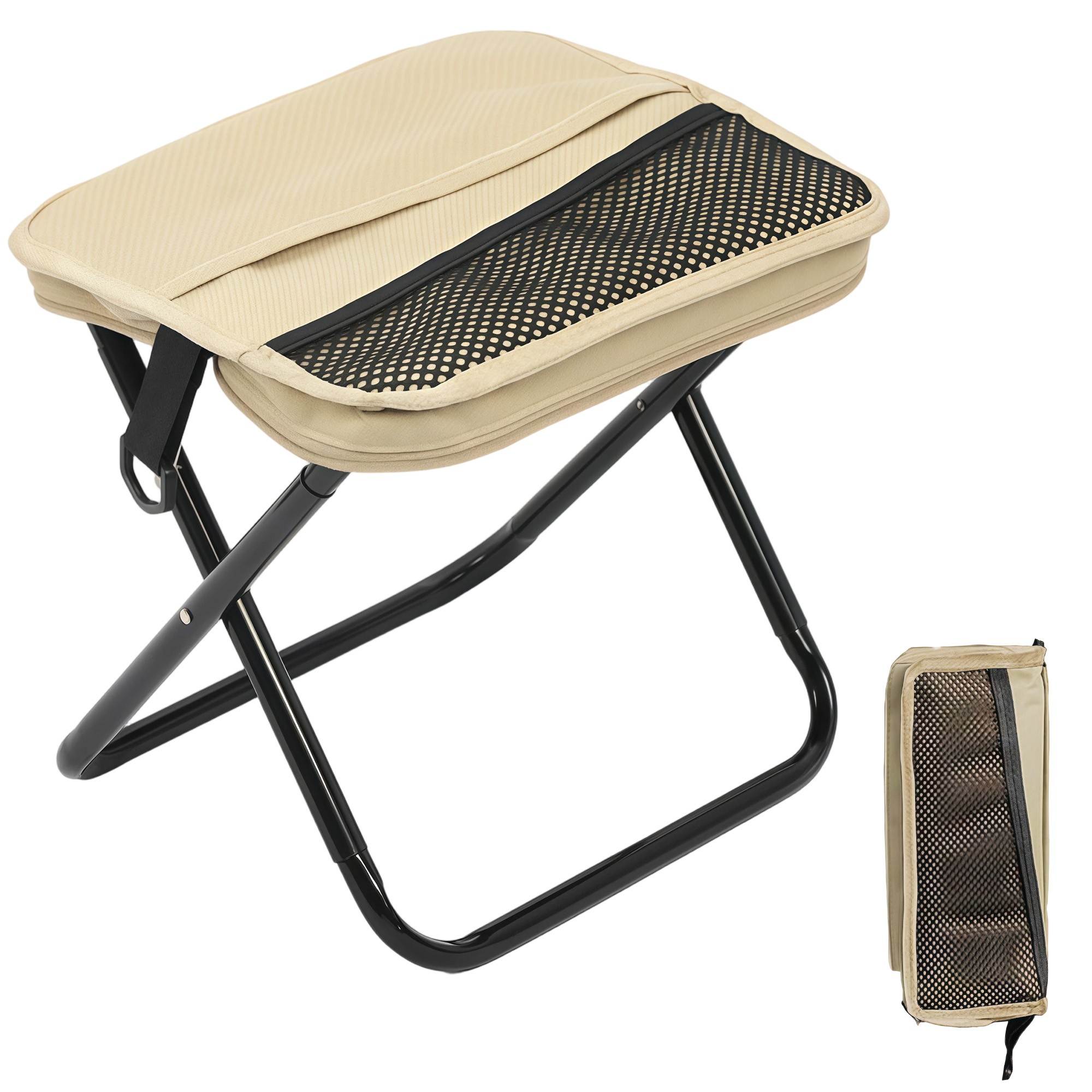 Portable Foldable Backpack Stool,Foldable Travel Stool Bag,Carry Outdoor Chair