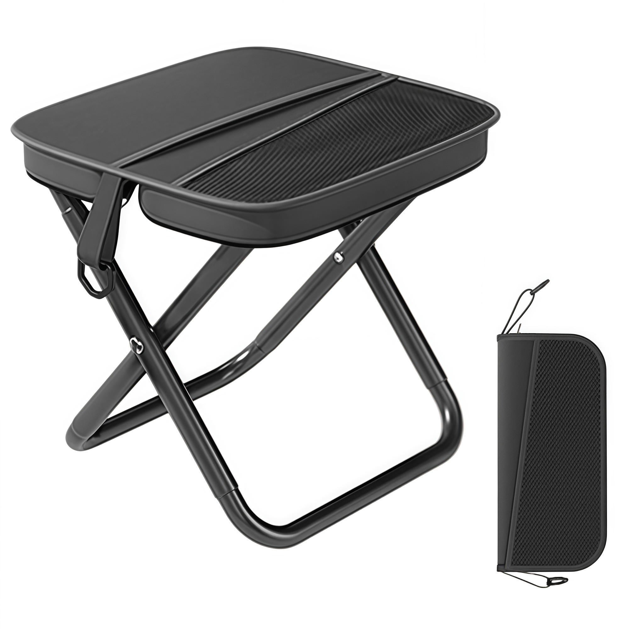 2026 New Foldable Stool—Portable Mini Out Camping Folding Seat with Carrying Bag