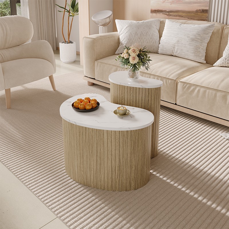 Tables gigognes design arrondi