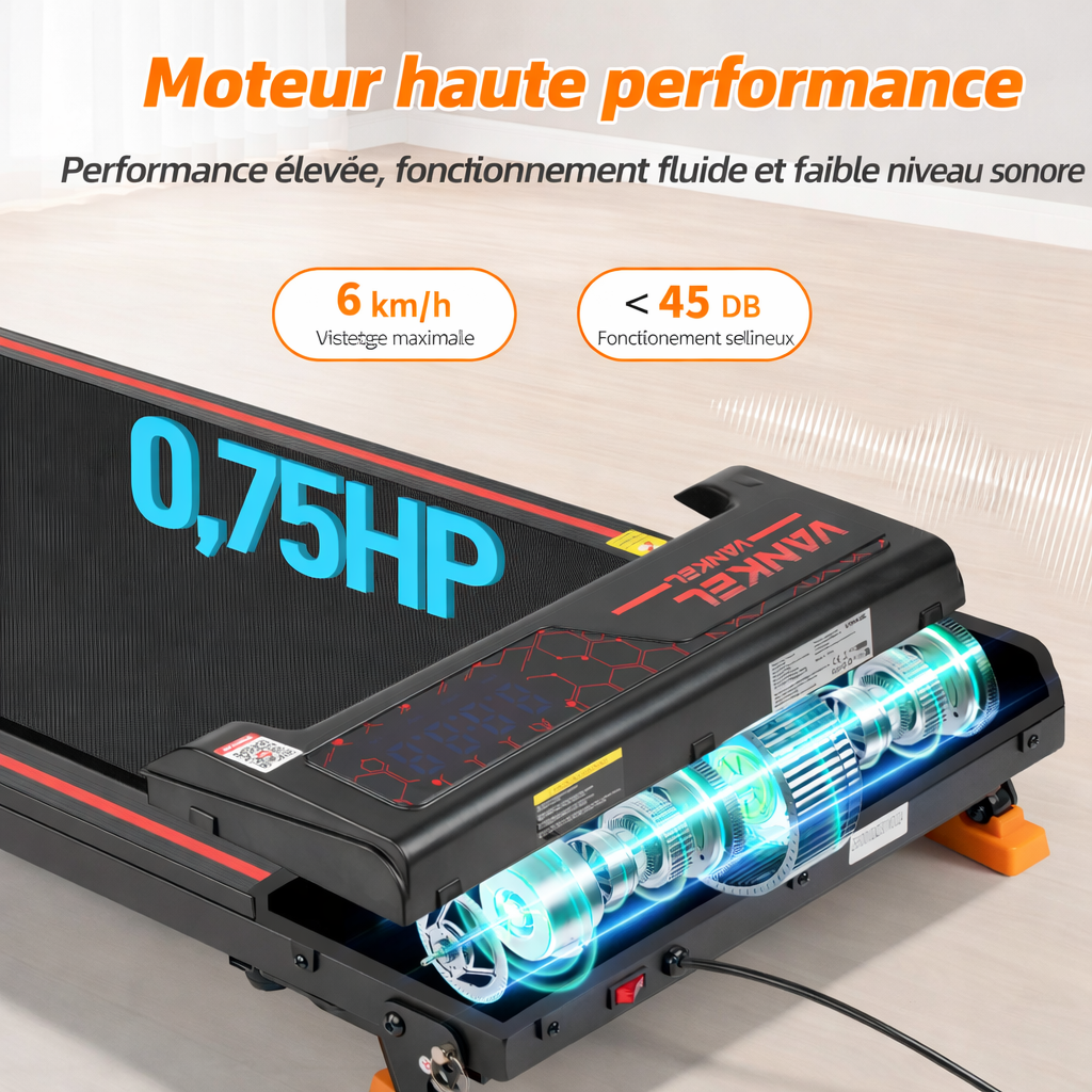 Structure compacte du walking pad