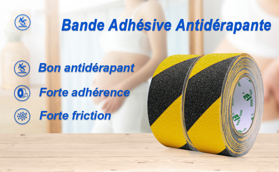 Bande antidérapante adhésive