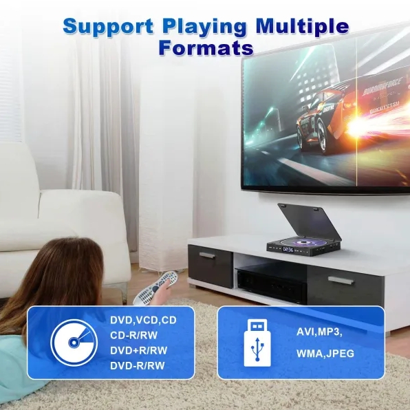 Reproductor de CD y DVD para TV VCD HD 1080P - Bandeja - HDMI AV USB 3.5 mm - details 4