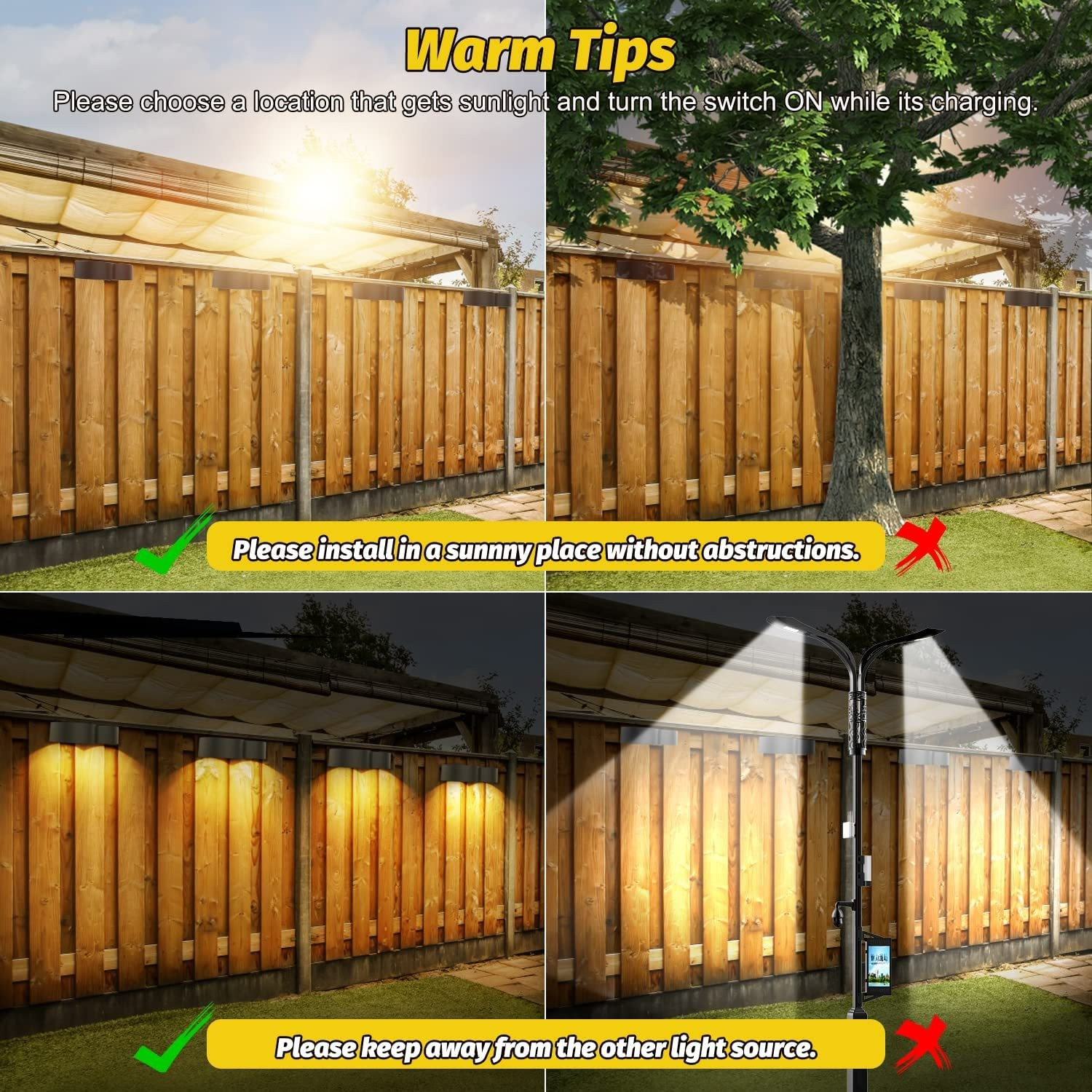 Marca - Lámpara Solar - Modelo - Lámpara de Pared Exterior Valla - Tipo de Producto - Iluminación Decorativa Color - details 4