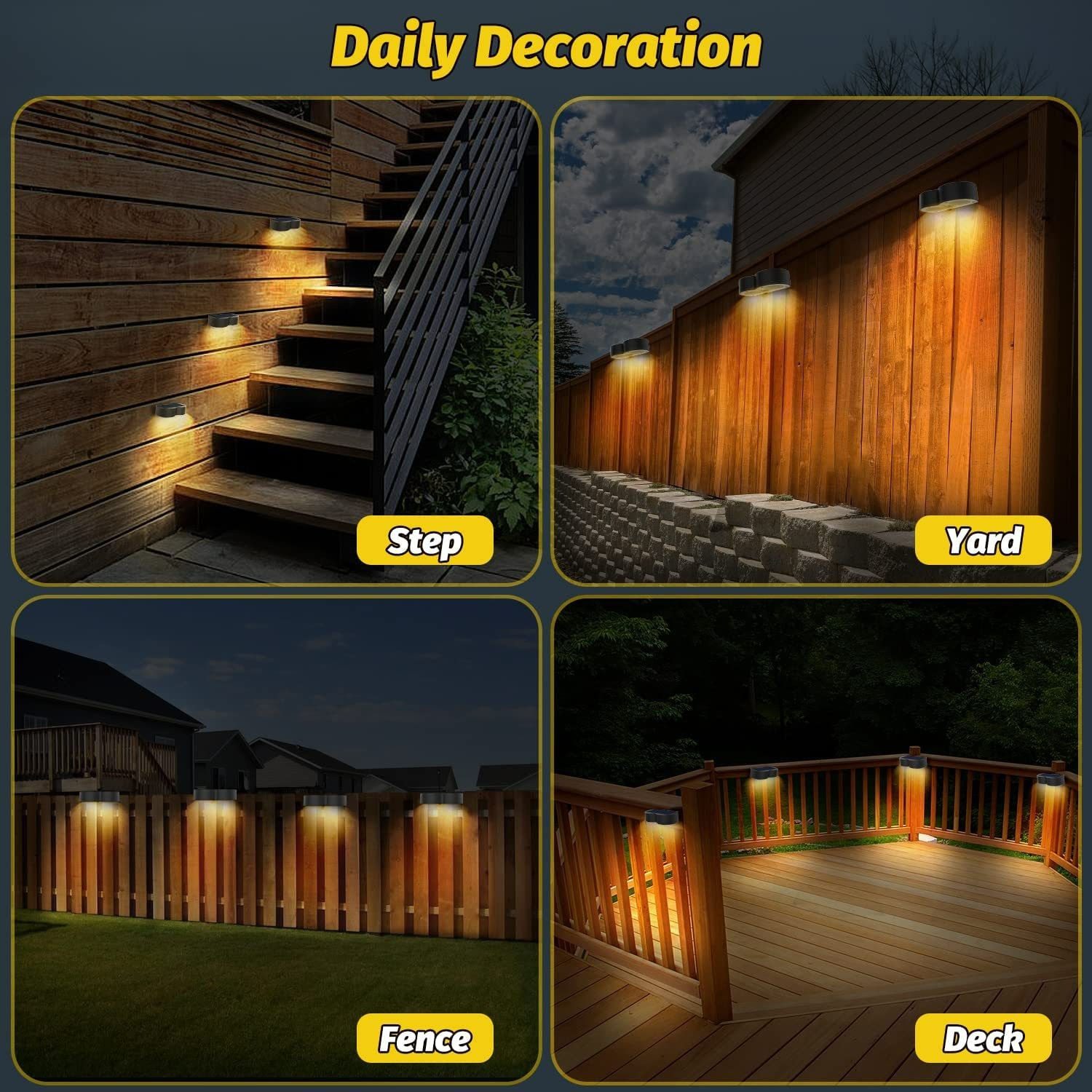 Marca - Lámpara Solar - Modelo - Lámpara de Pared Exterior Valla - Tipo de Producto - Iluminación Decorativa Color - details 3