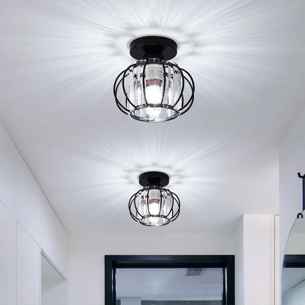 Modern LED Crystal Ceiling Lights Chandelier Living Room Hallway Pendant Lamp UK